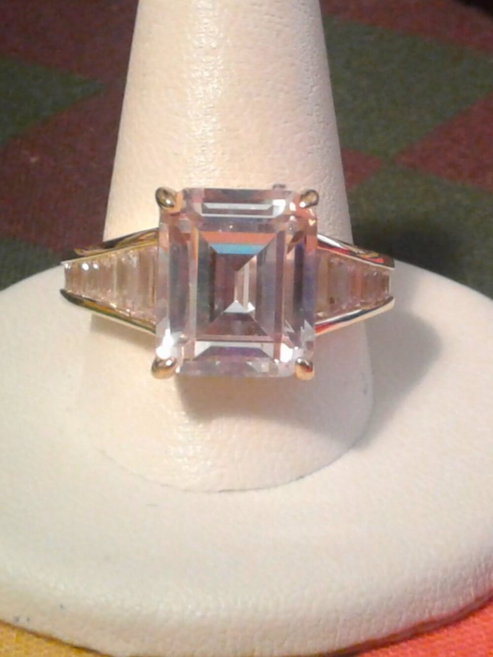 DOB642B Bella Luce CZ Yellow Gold Plated Engagement Ring 14.85ctw. Sz.10 LNC